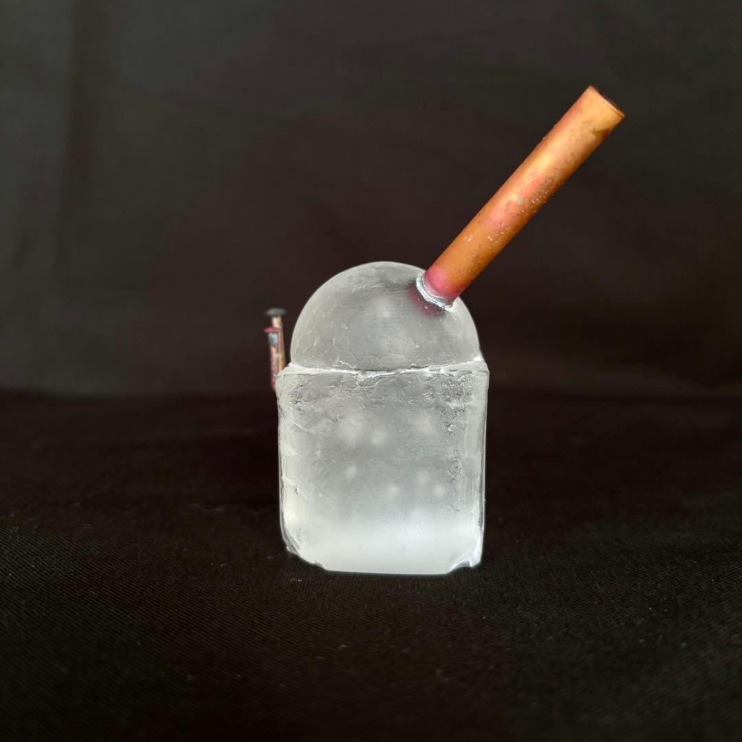 「glass cannon 〜ガラスの砲台〜」　佐伯泰典作　お香立て