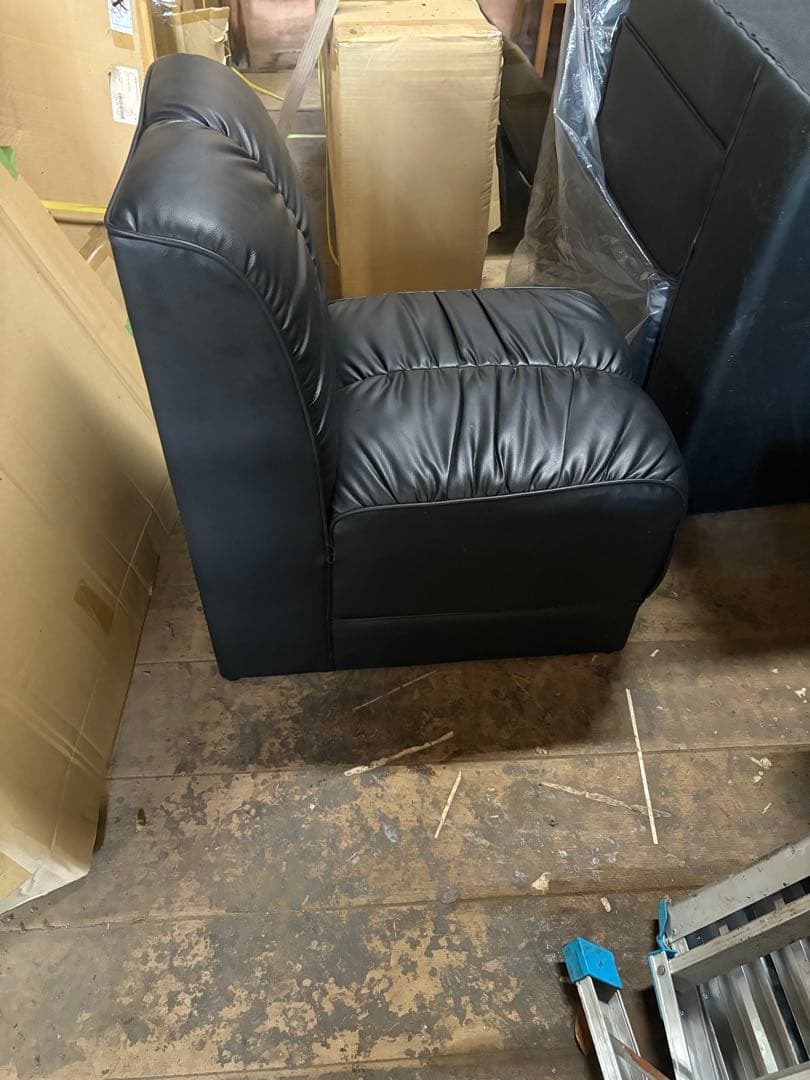 中古黒 1人掛けレザーチェア
