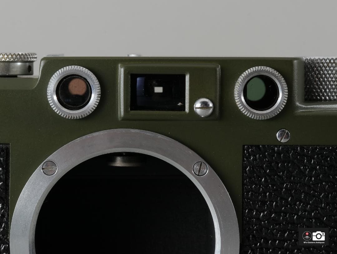 実用美品 Leotax K オリーブグリーン シャッター調整済 距離計OK
