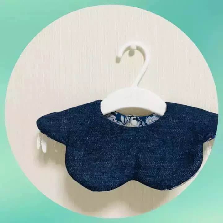 No.18♡ネイビー ふかふか花びらスタイ♡