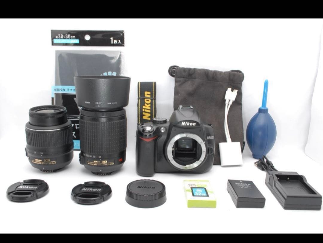 Nikon D5000 ダブルレンズ ブラック