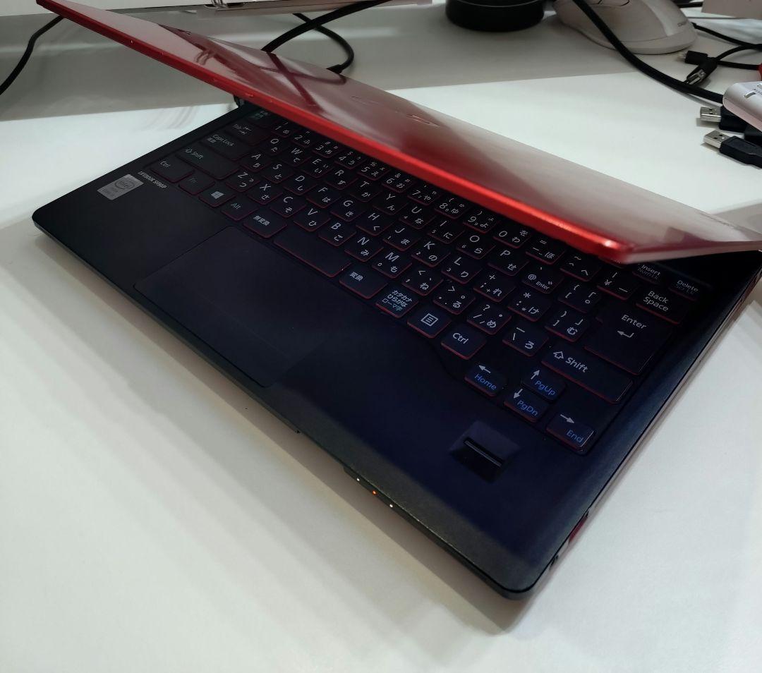富士通 LIFEBOOK レッド ノートPC タッチパネル ジャンク扱い