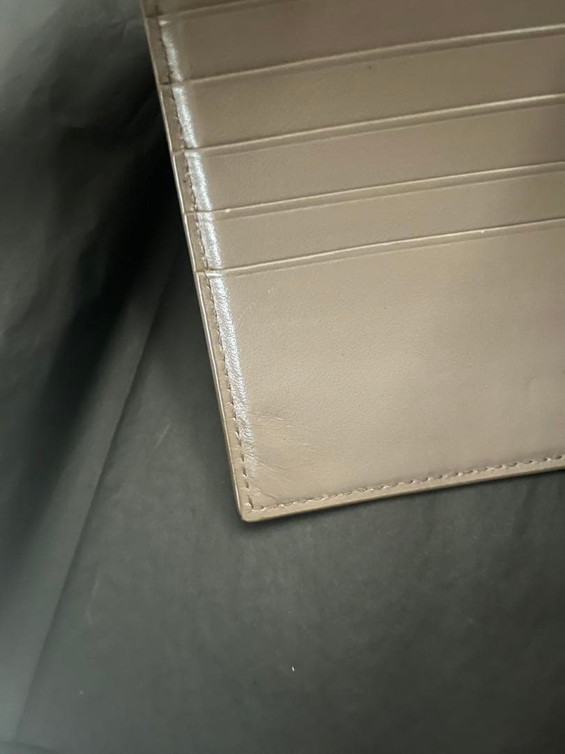 【美品】セリーヌ CELINE 二つ折り財布 マルチファンクション グレージュ