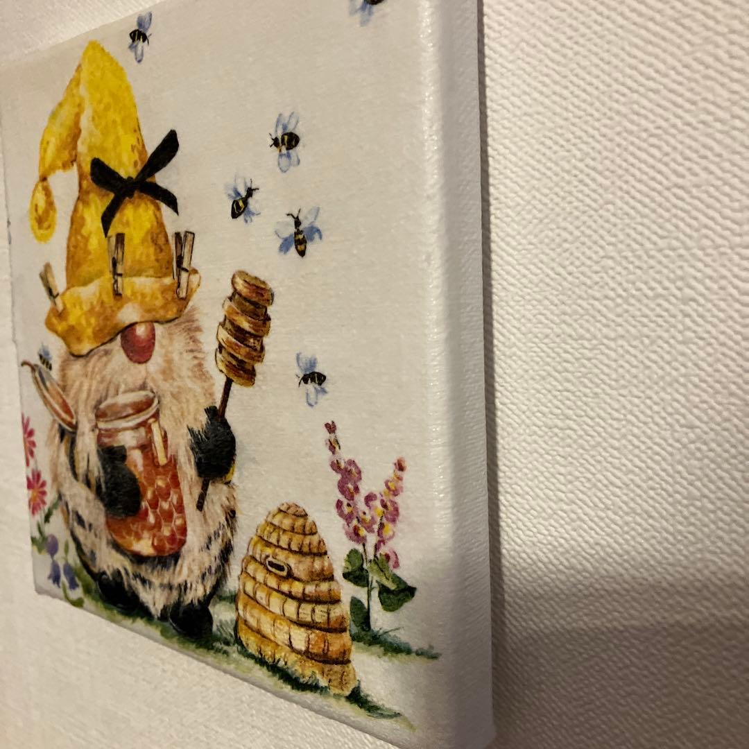 デコパージュ作品トムテとハチミツキャンパス綿