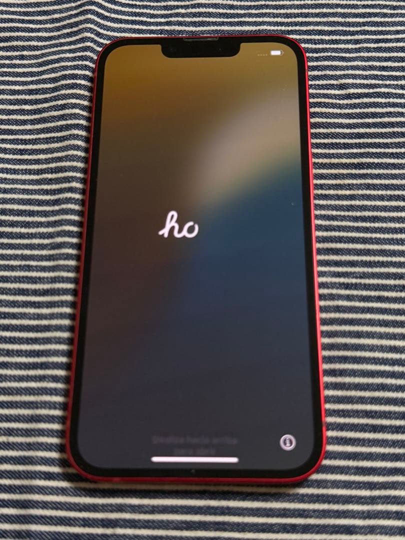iPhone13本体・充電器のみ 赤 78パーセント