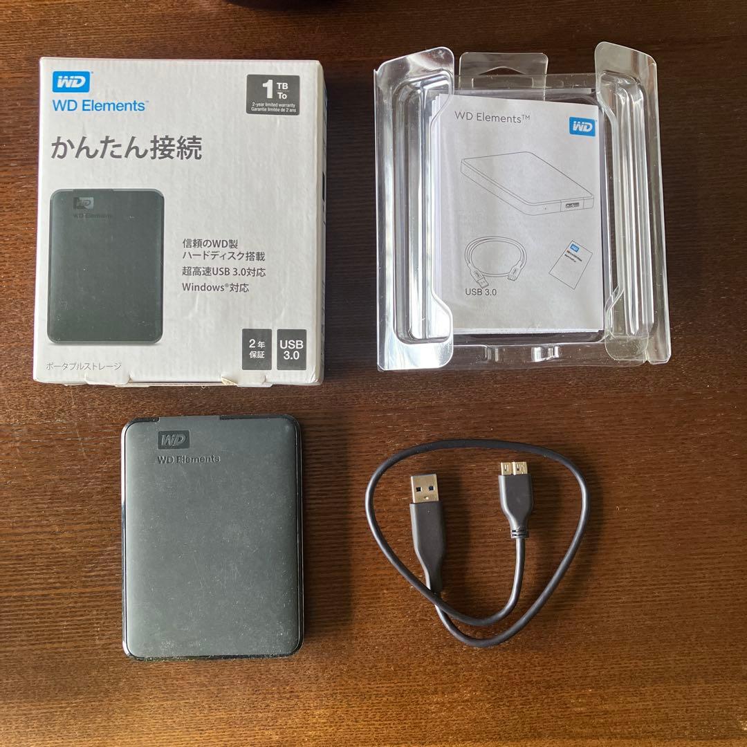 WD Elements ポータブルストレージ 1TB