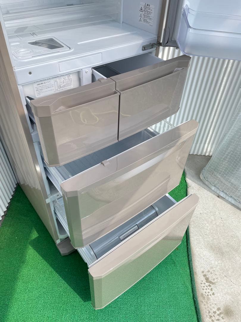 A14 三菱 420L フローラル 5ドア冷蔵庫 右開き 静音 国産 高性能