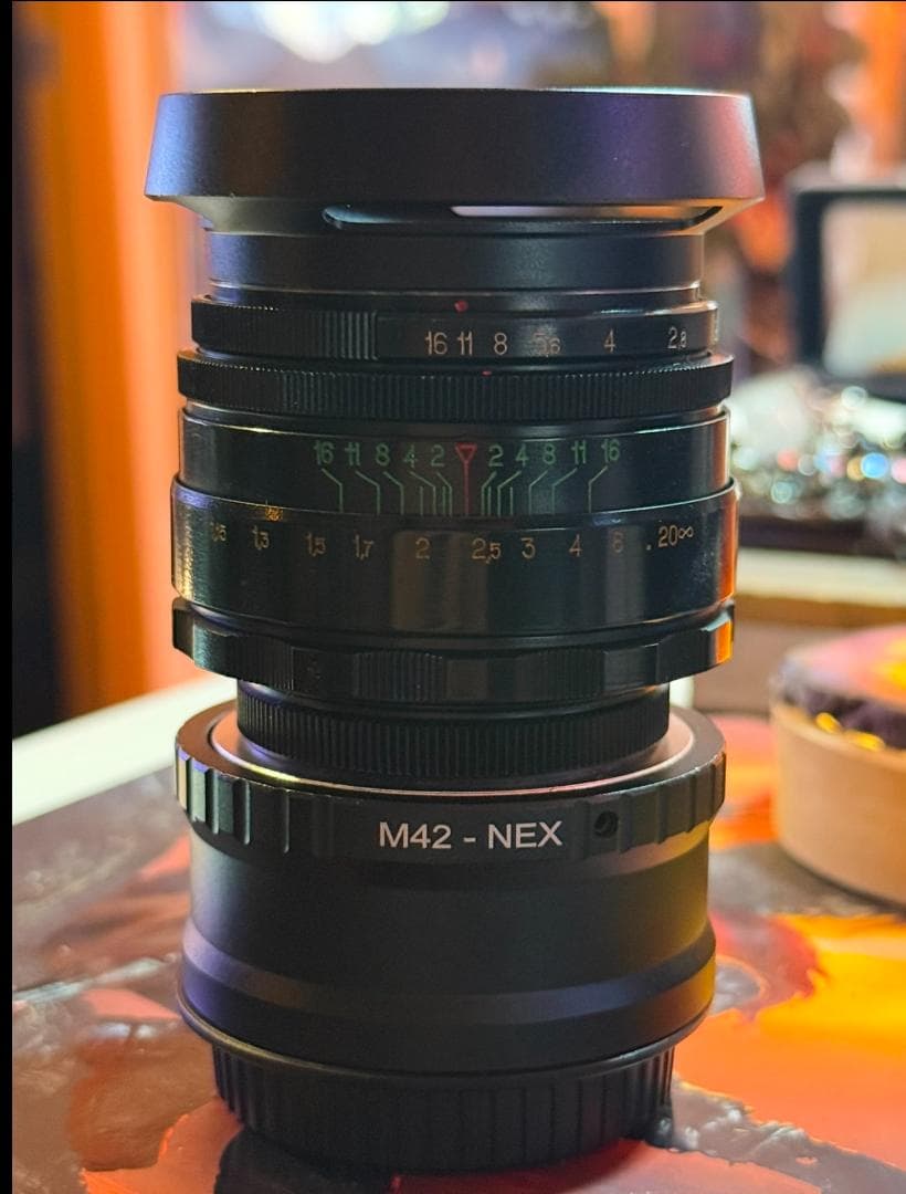 レンズ(単焦点) Vintage HELIOS 44-2 58mm W m42 Adapter!
