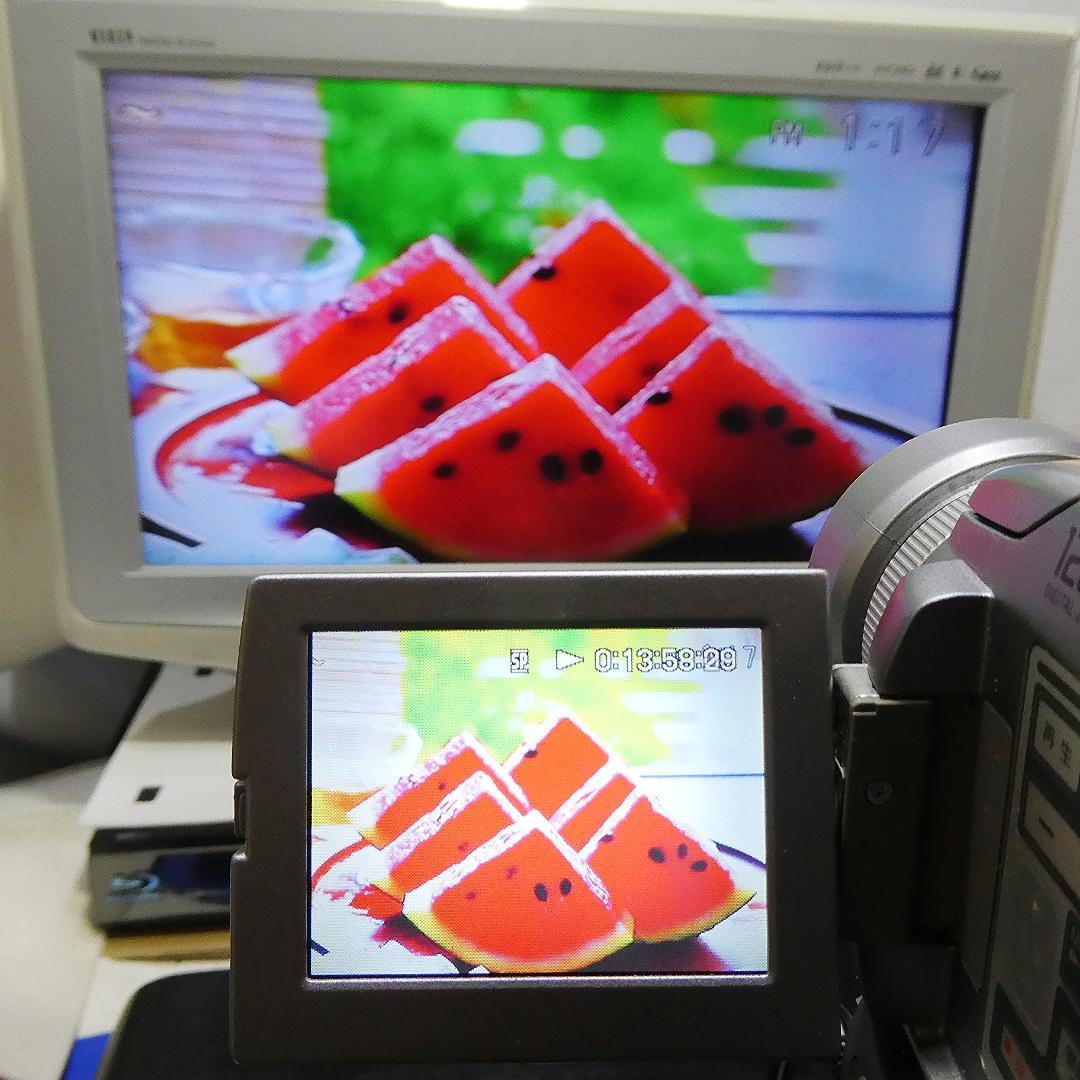 動作品ソニー DCR-PC120 MiniDVビデオカメラ　DVDダビングに最適