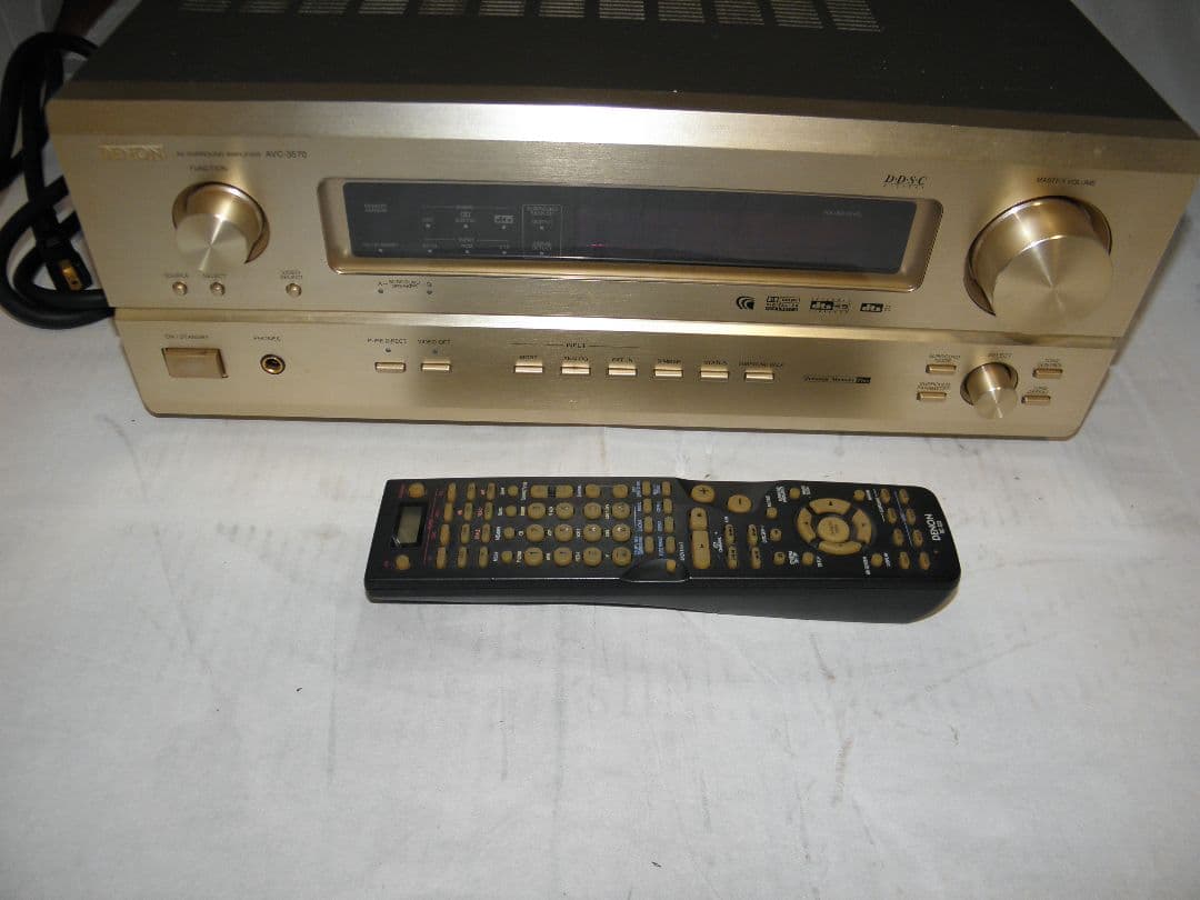 ​【動作確認済】DENON AVサラウンドアンプ AVC-3570 リモコン付