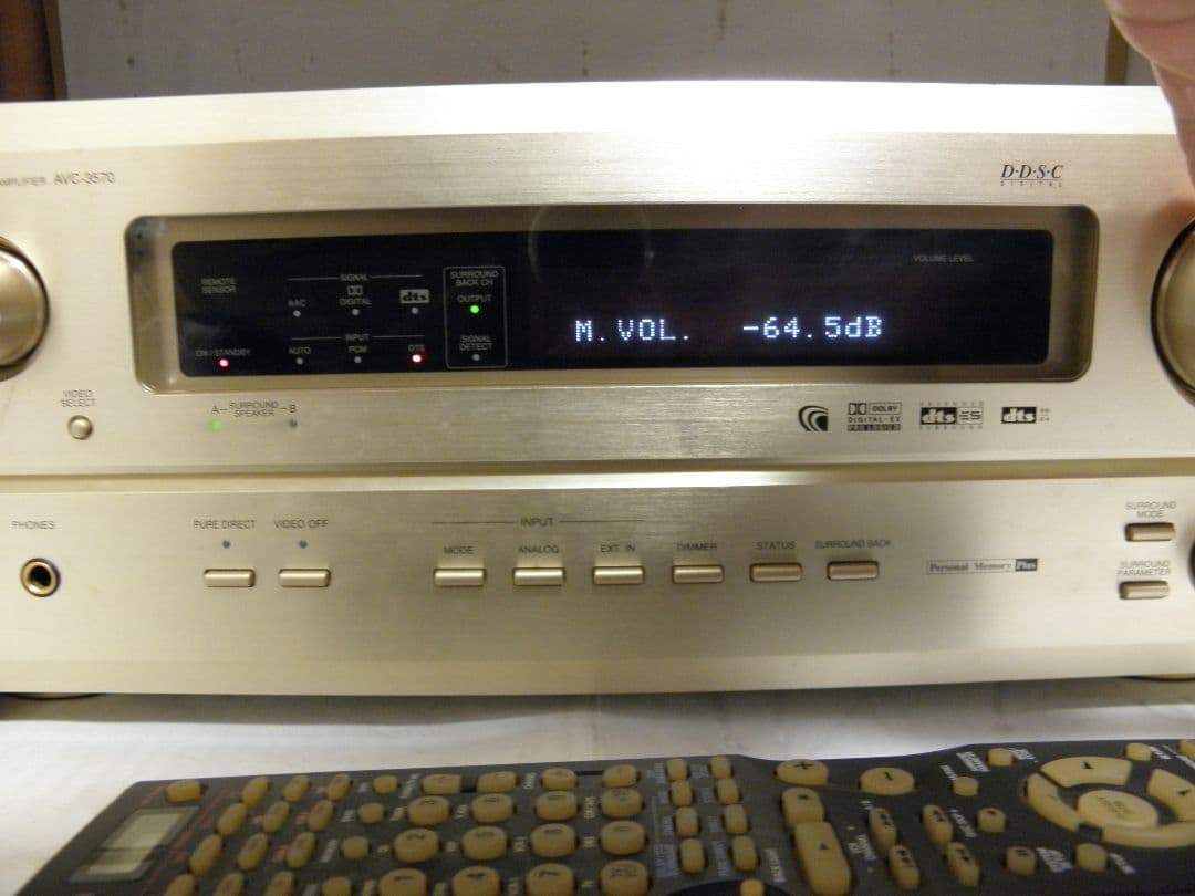 ​【動作確認済】DENON AVサラウンドアンプ AVC-3570 リモコン付