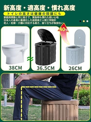 MOARS 簡易トイレ 防災グッズ 耐荷重2倍アップ 200KGまで 家庭トイ*