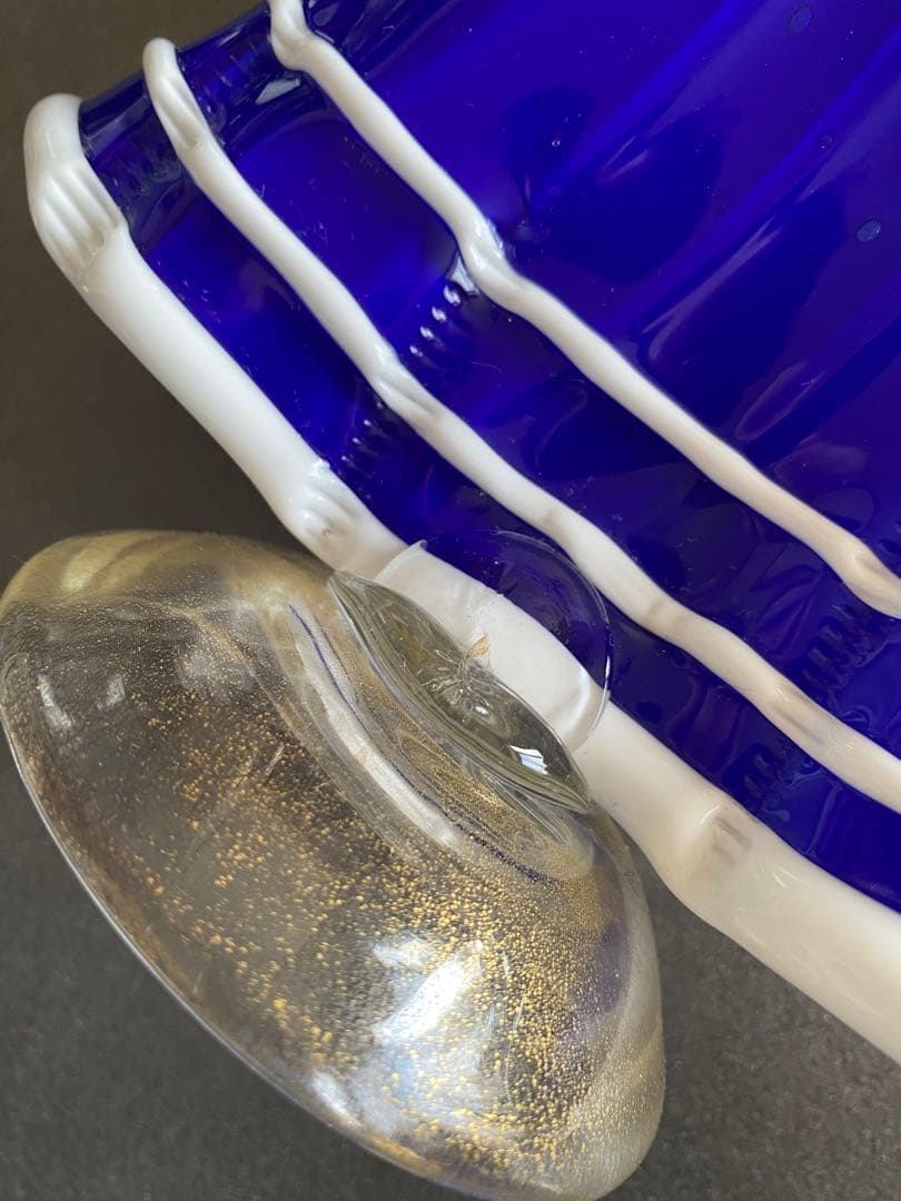 新品同様◆Murano ムラーノガラス 貴婦人　金箔入り ヴェネチアンガラス
