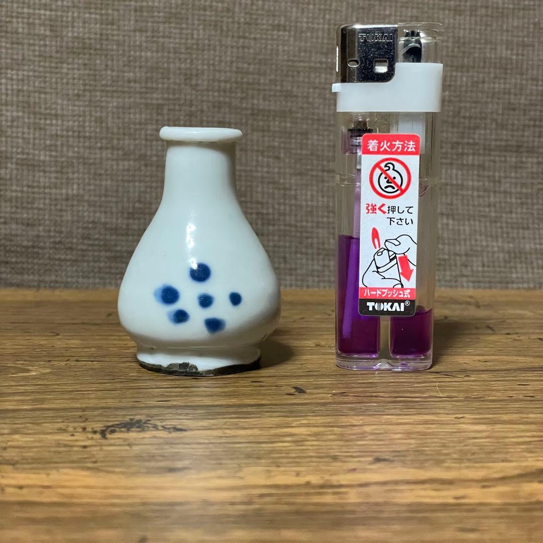 骨董 染付涙壺