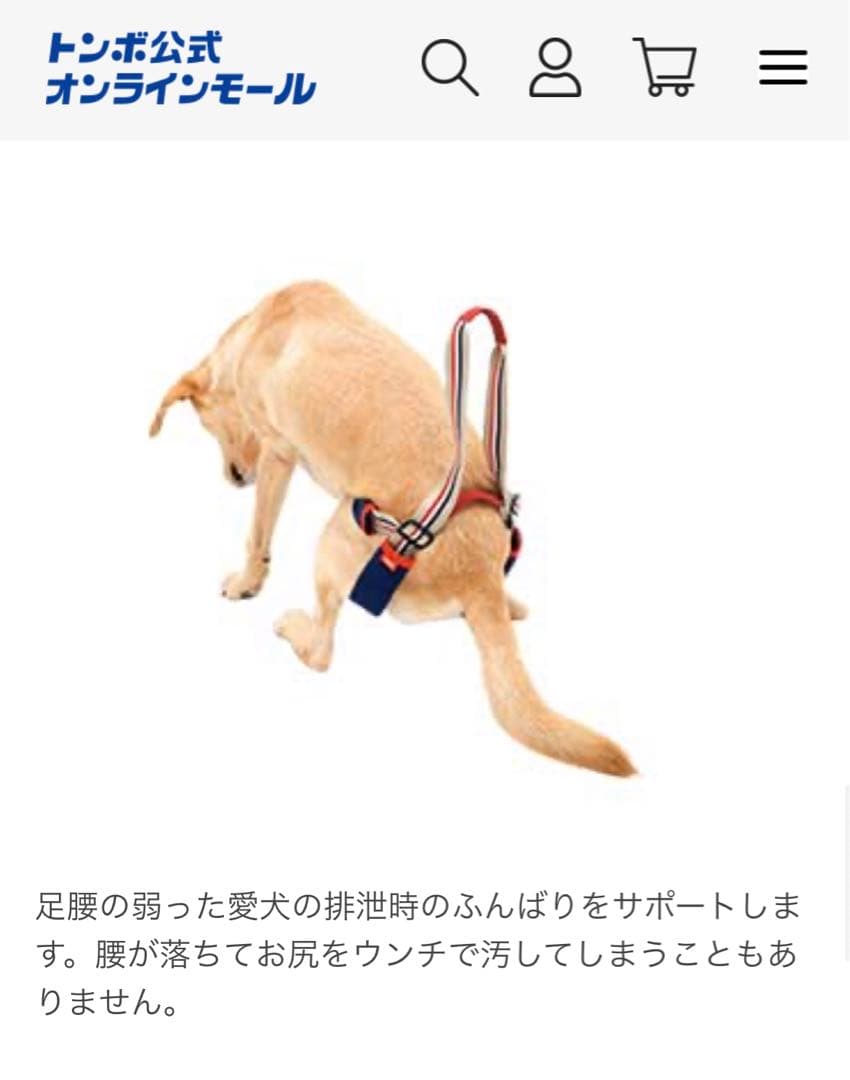 LaLaWalk STEP 犬用歩行補助ハーネス 中/大型犬後ろ足用