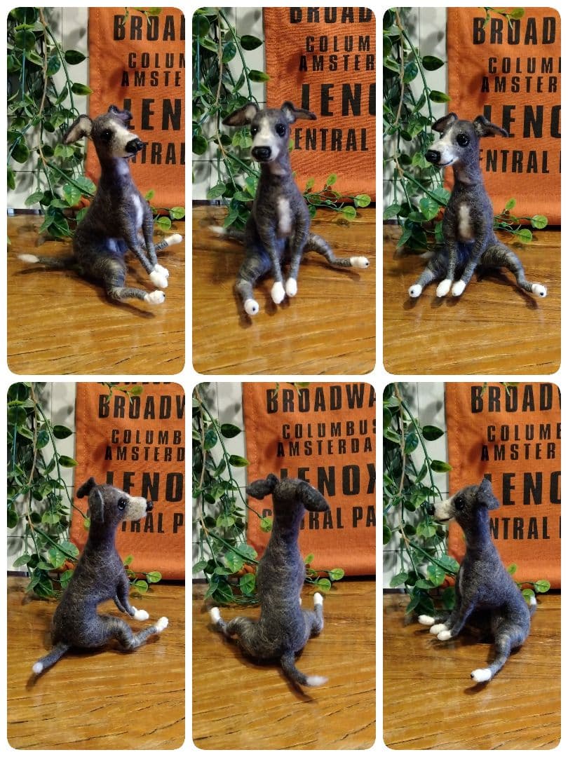 羊毛フェルト　イタリアングレーハウンド　イタグレ