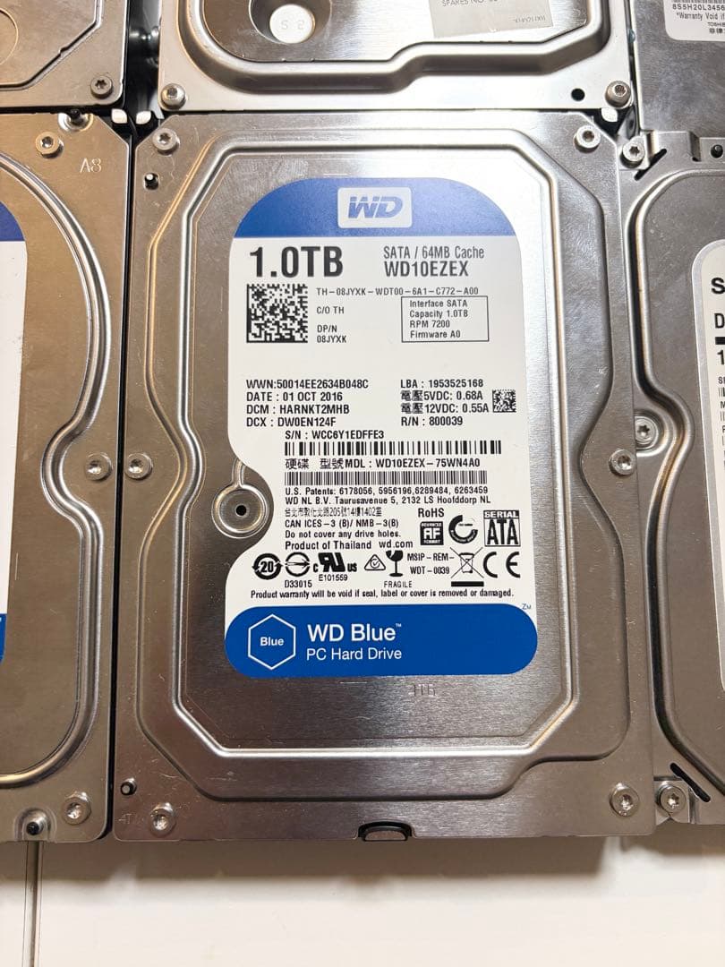 HDD 7個まとめ売り　合計6T980GB WD Blue