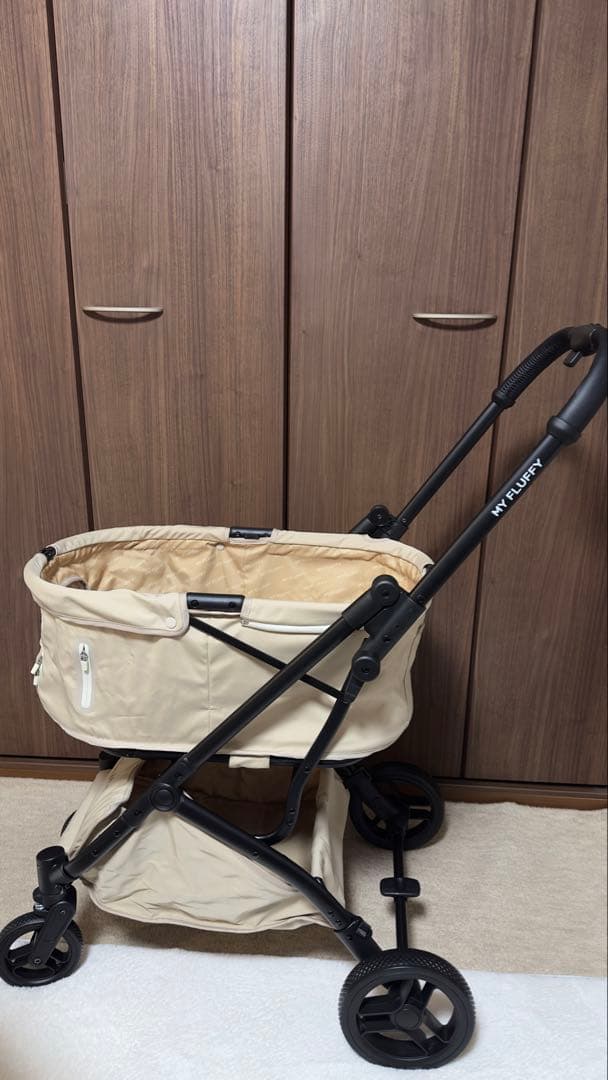 ベージュ ペットカート 軽量 7.95kg