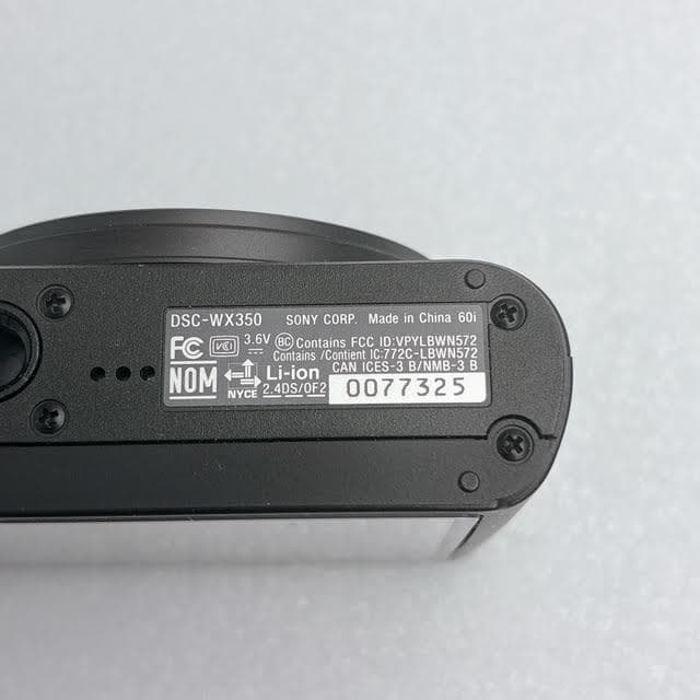 【美品】SONY ソニー Cyber-shot DSC-WX350 ブラック