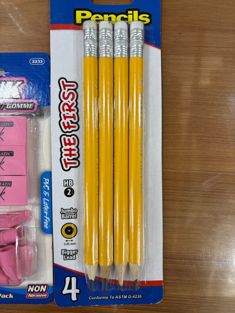 BAZIC 鉛筆　消しゴム　カーペンターズペンシル 文房具