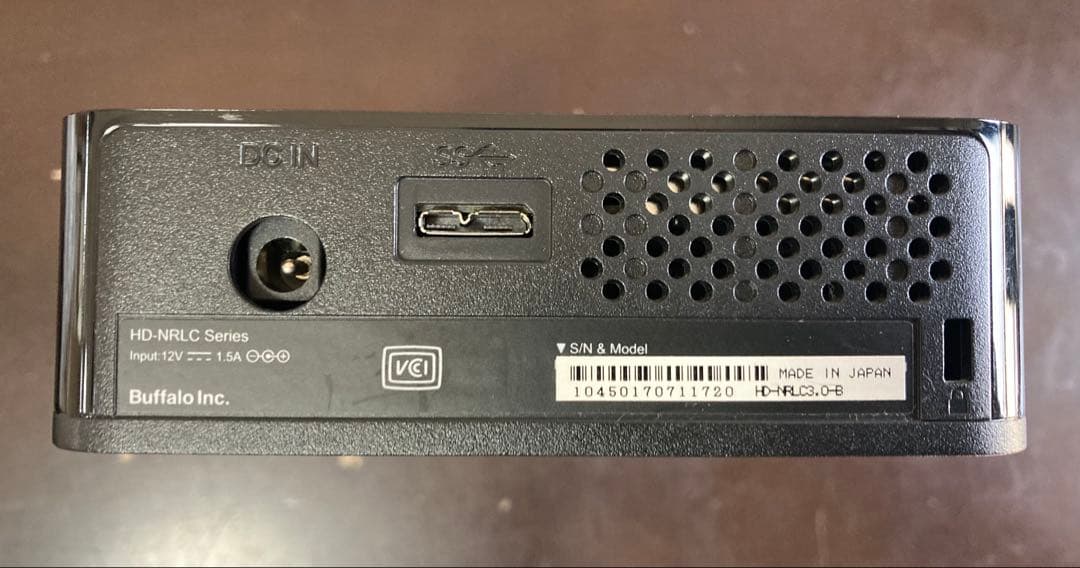 BUFFALO HD-NRLC3.0-B外付けハードディスク