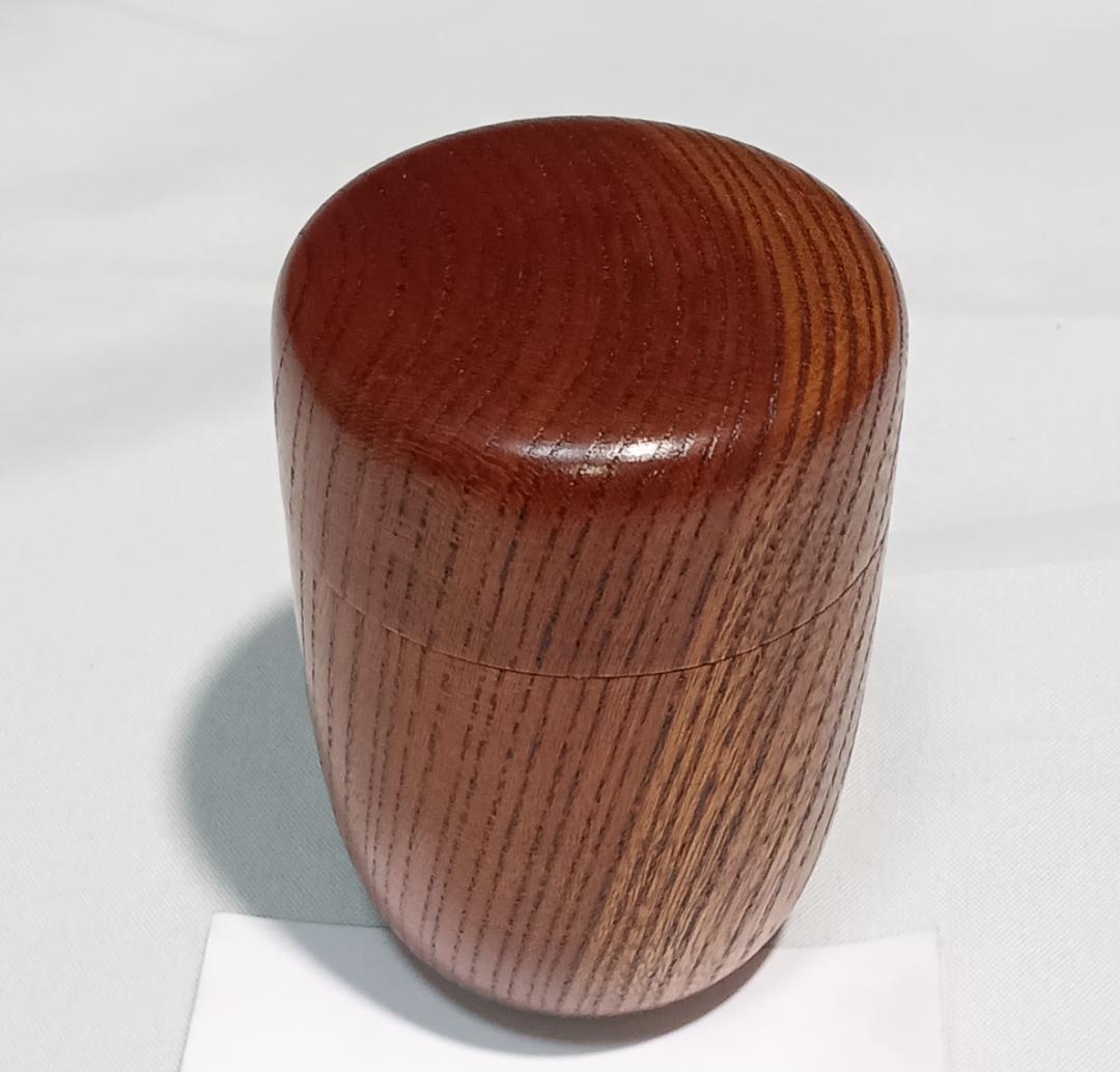 茶道具　蒔絵師　畑幸春作　欅摺漆塗細長棗　超美品！！