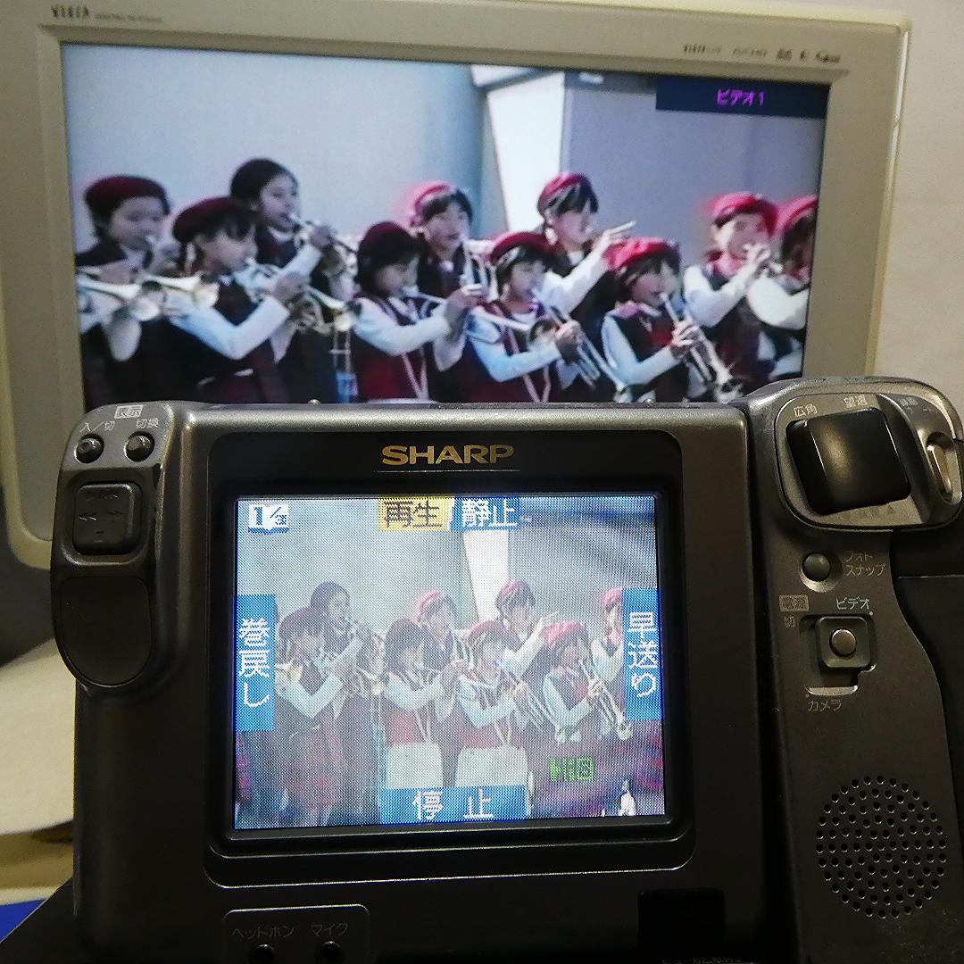 シャープ VL-HL55 動作良好　VideoHi8 ビデオカメラDVD化に最適