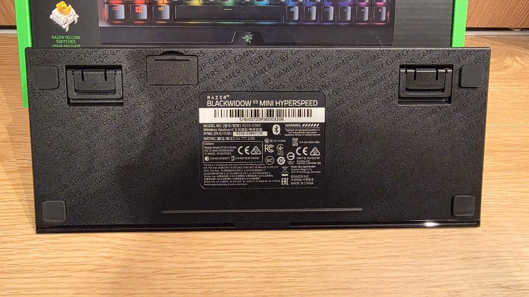 Razer BlackWidow V3 Mini 無線 英語 黄軸