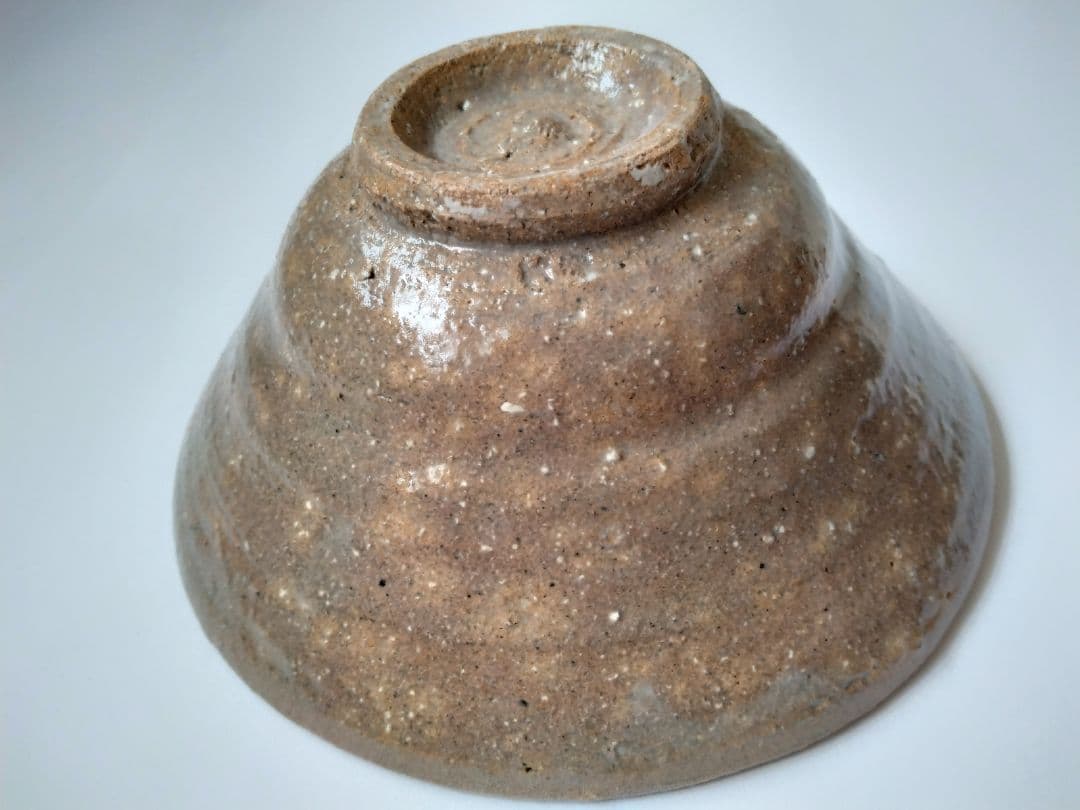 尾高焼楽山窯　清水日呂志　茂朱駕洛窯　蕎麦　茶碗　茶道具　共箱　抹茶碗