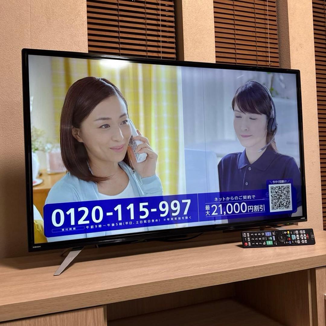 ORION 40V型 4K液晶テレビ LIVING ROOMシリーズ 訳あり