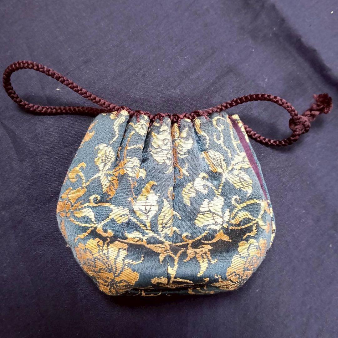 鶴首茶入　仕覆　紙箱