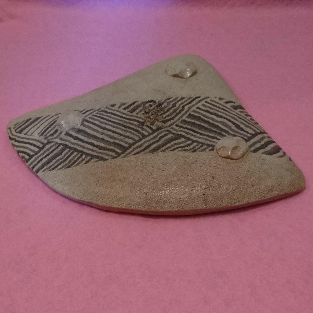 初代 双鶴 作 練込 皿