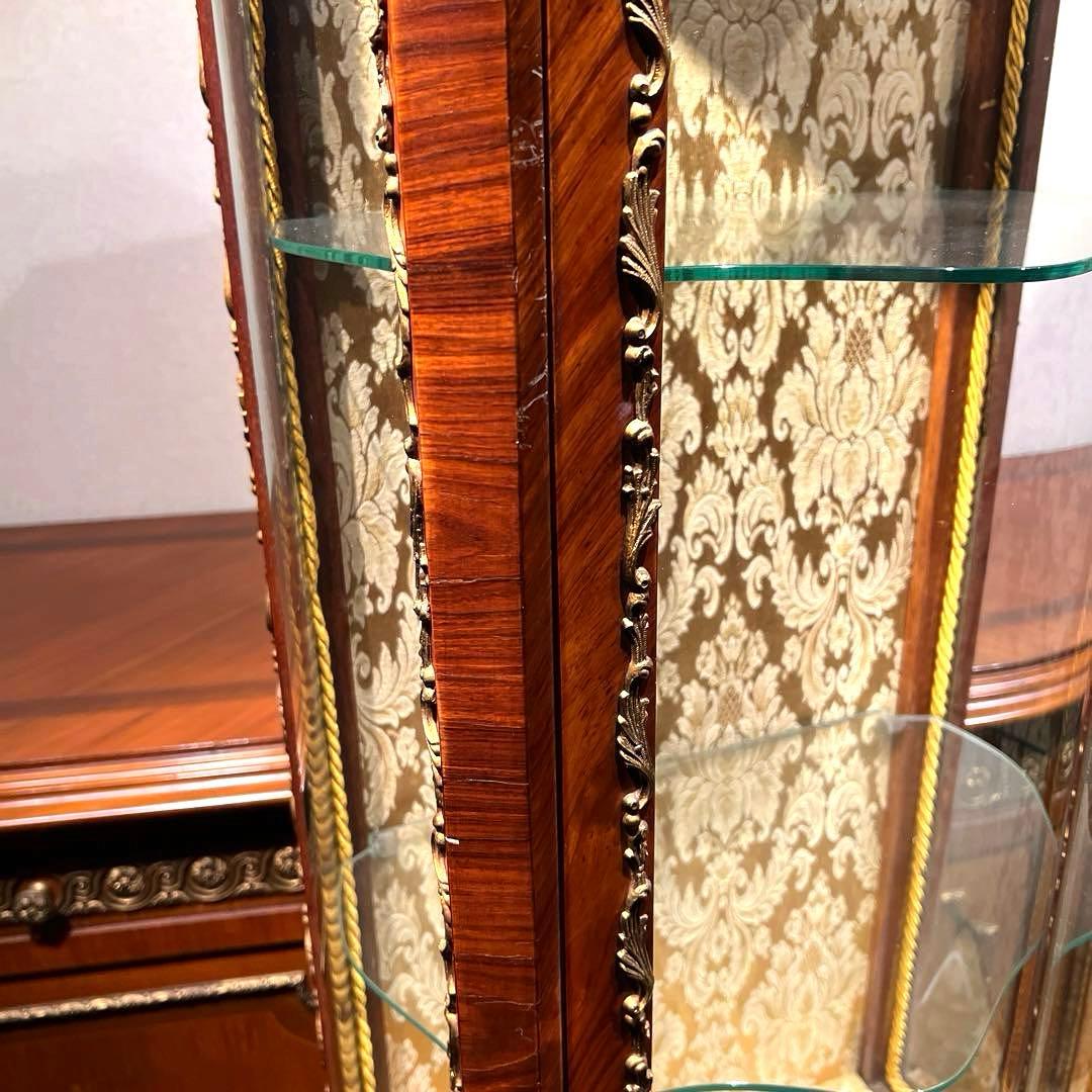 イタリア最高峰バロック様式キュリオケース真鍮【マルコーニアルテ社】高さ175cm