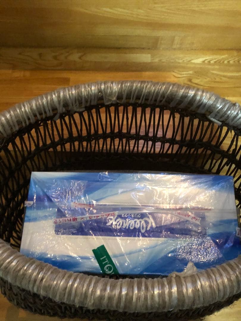 あけびの蔓かご　農具　古道具　手作り　花入れ　オブジェ　傘入れ　お値引き