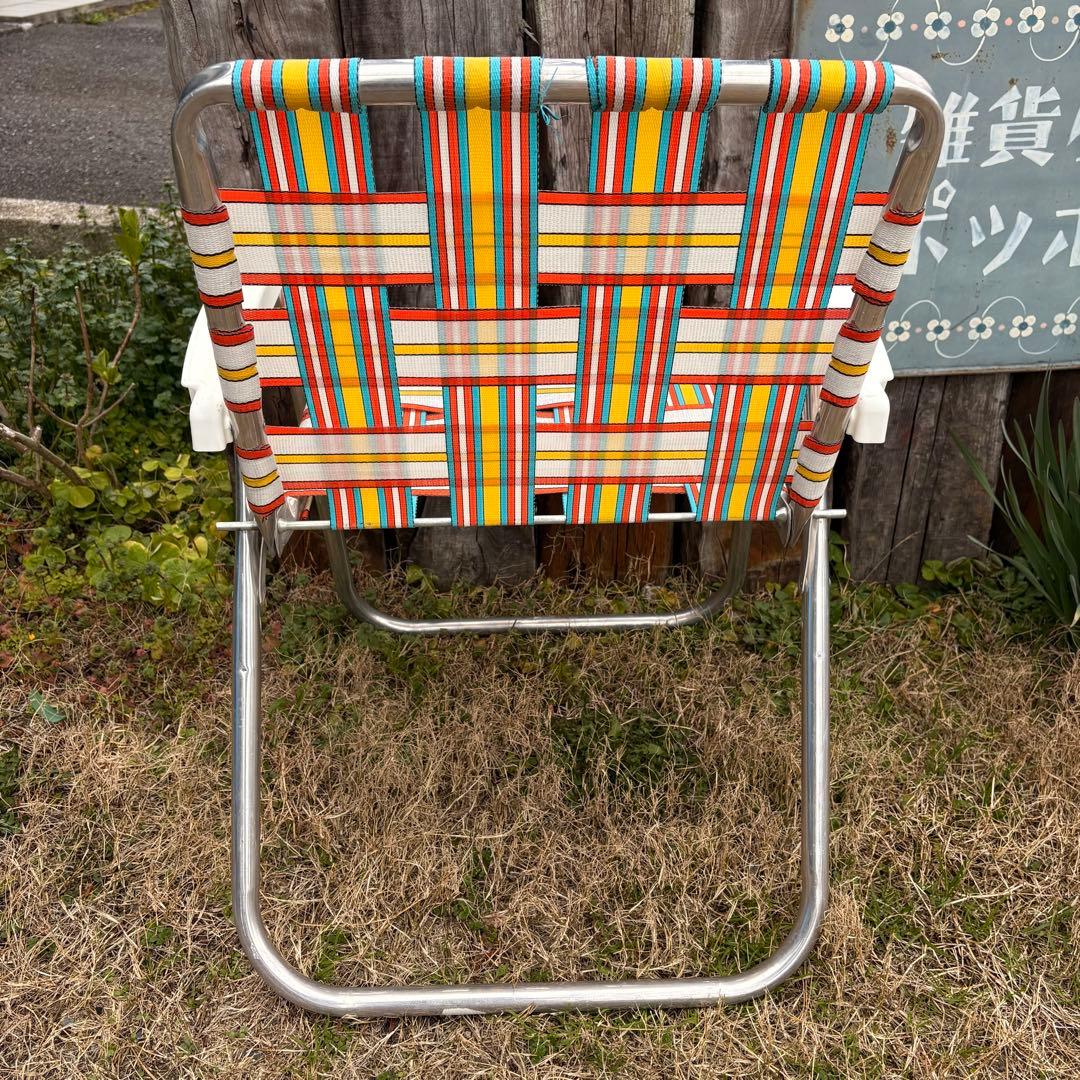 【1960s1970s USA vintage】ローンチェア イス 折り畳み椅子