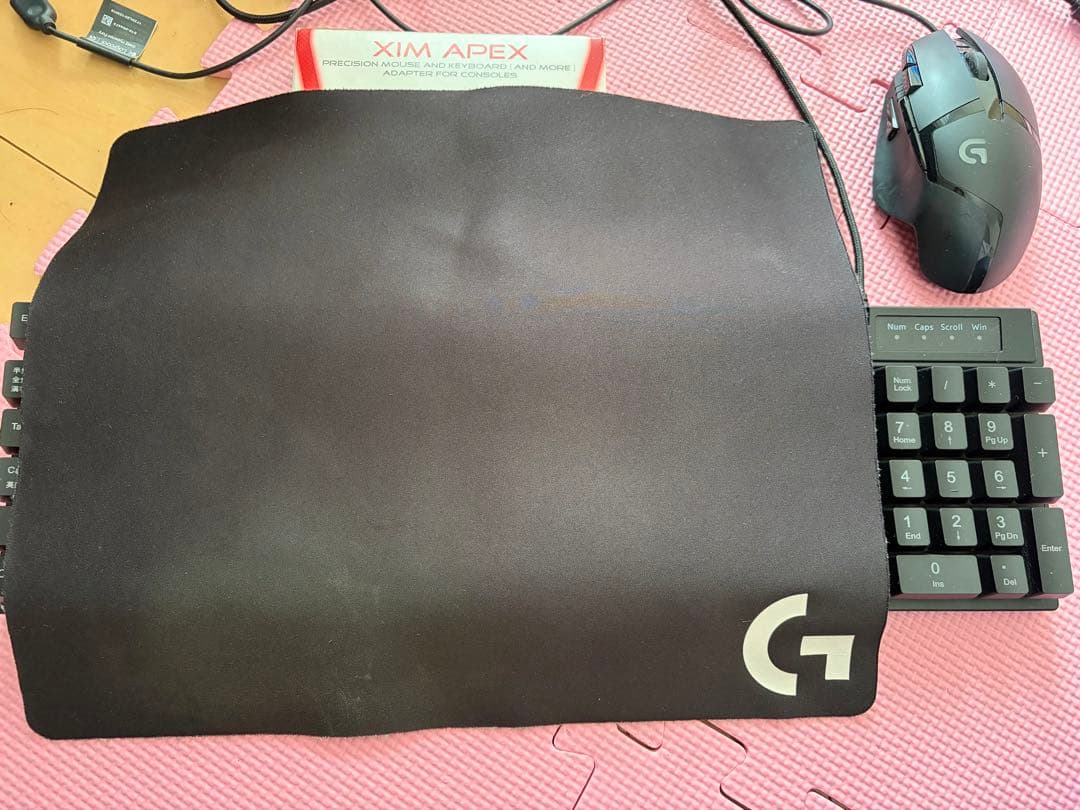 XIM APEX コンバーター　Logicoolマウス　マウスパッド　キーボード