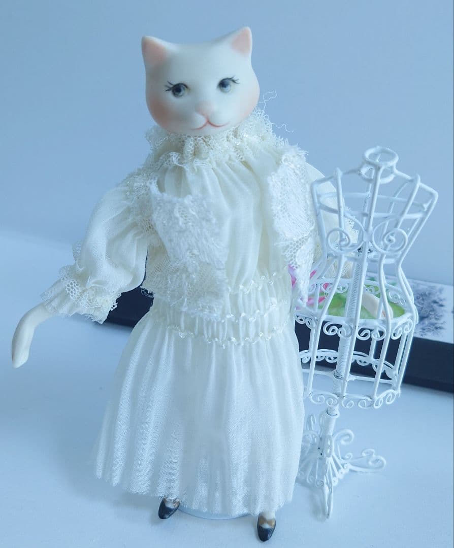 ちびくま工房　ビスク猫　ビンテージ猫