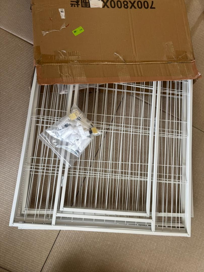 ペットサークル 室内 犬 工具不要 白 140cm*70cm*80cm