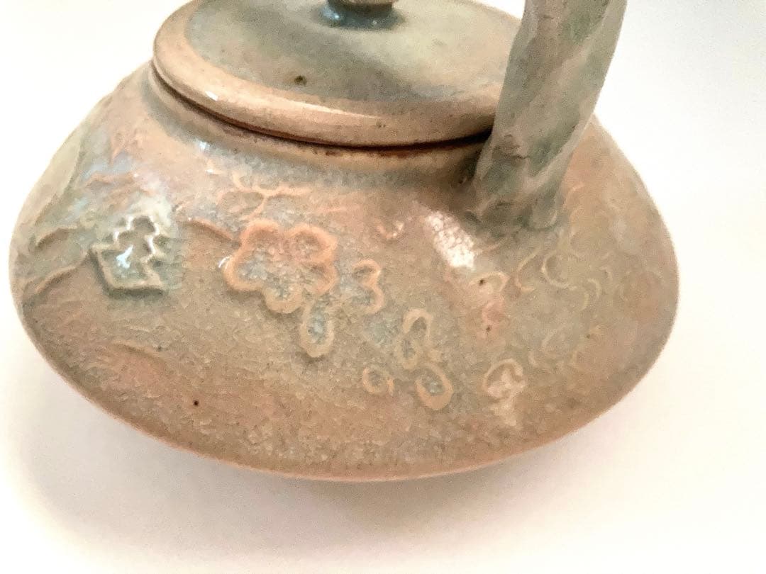 【希少】小笠原流　三階菱　玉祖窯　煎茶道具 ボウフラ　ボーフラ　湯沸かし　水差し