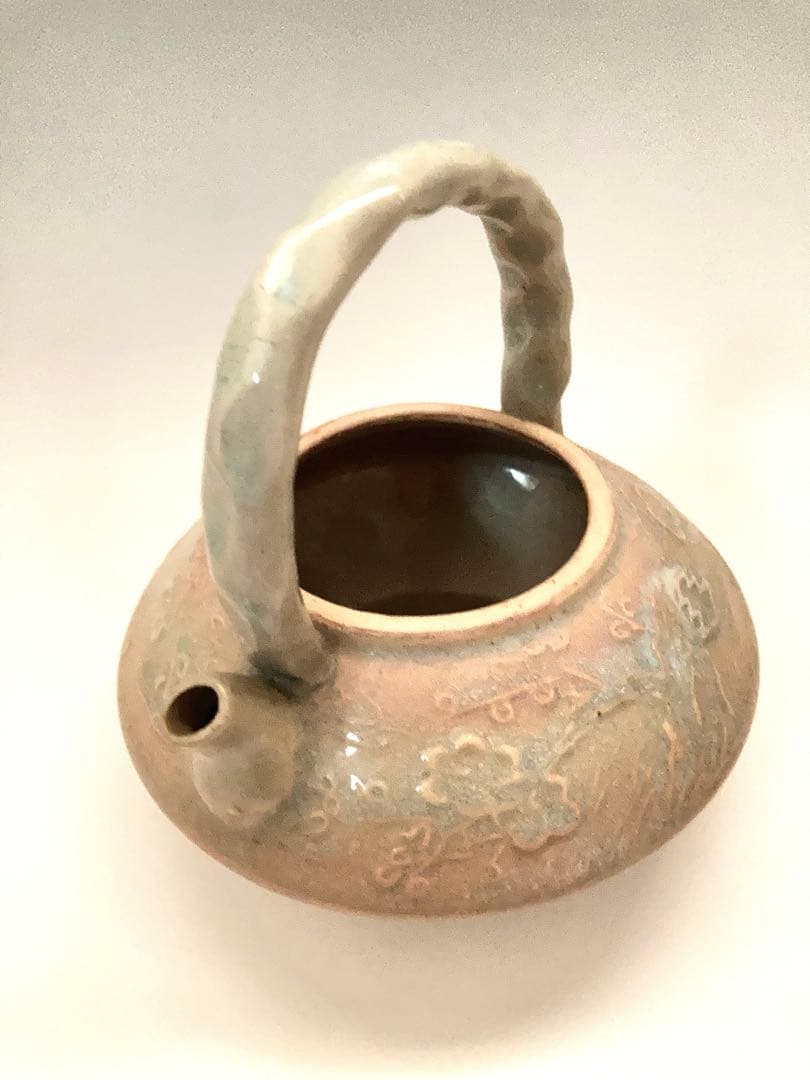 【希少】小笠原流　三階菱　玉祖窯　煎茶道具 ボウフラ　ボーフラ　湯沸かし　水差し