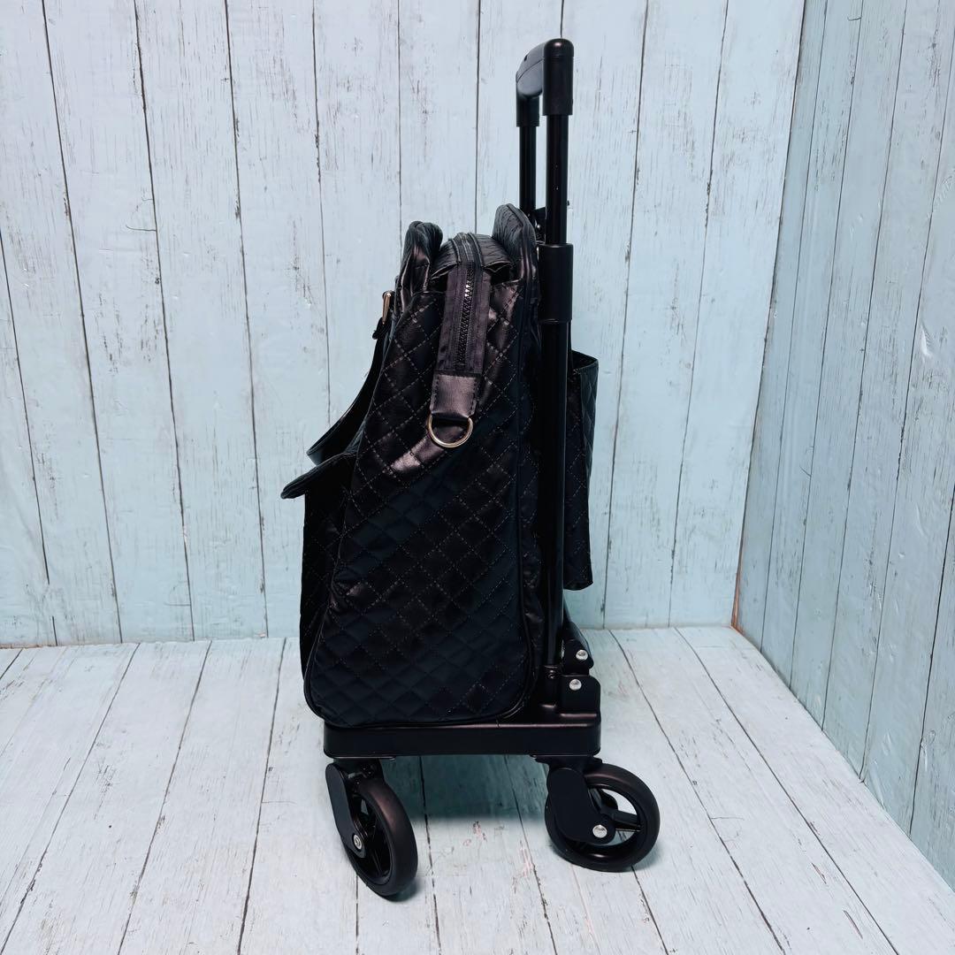 島製作所　SHIMA 横押しショッピングカート　メロディスムーズ　ブラック　美品