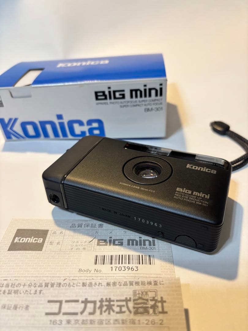 Konica BIG MINI BM-301 【ジャンク品】コニカビッグミニ 黒