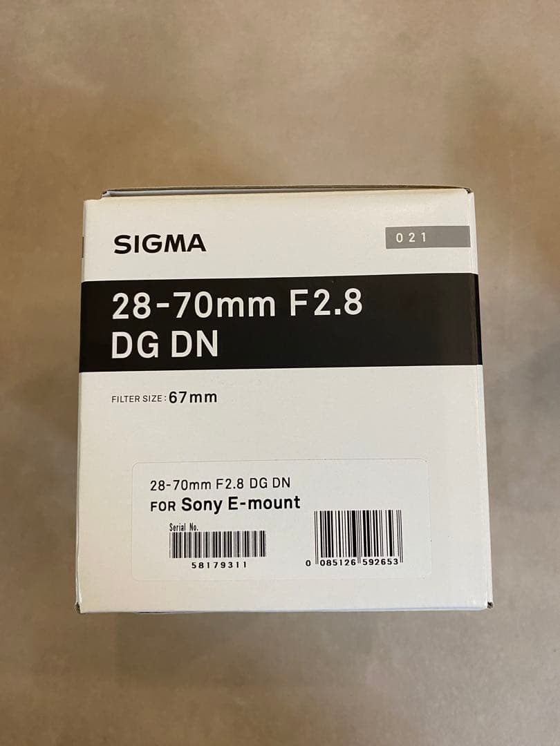 SIGMA 28-70mm F2.8 DG DN レンズ Eマウント用