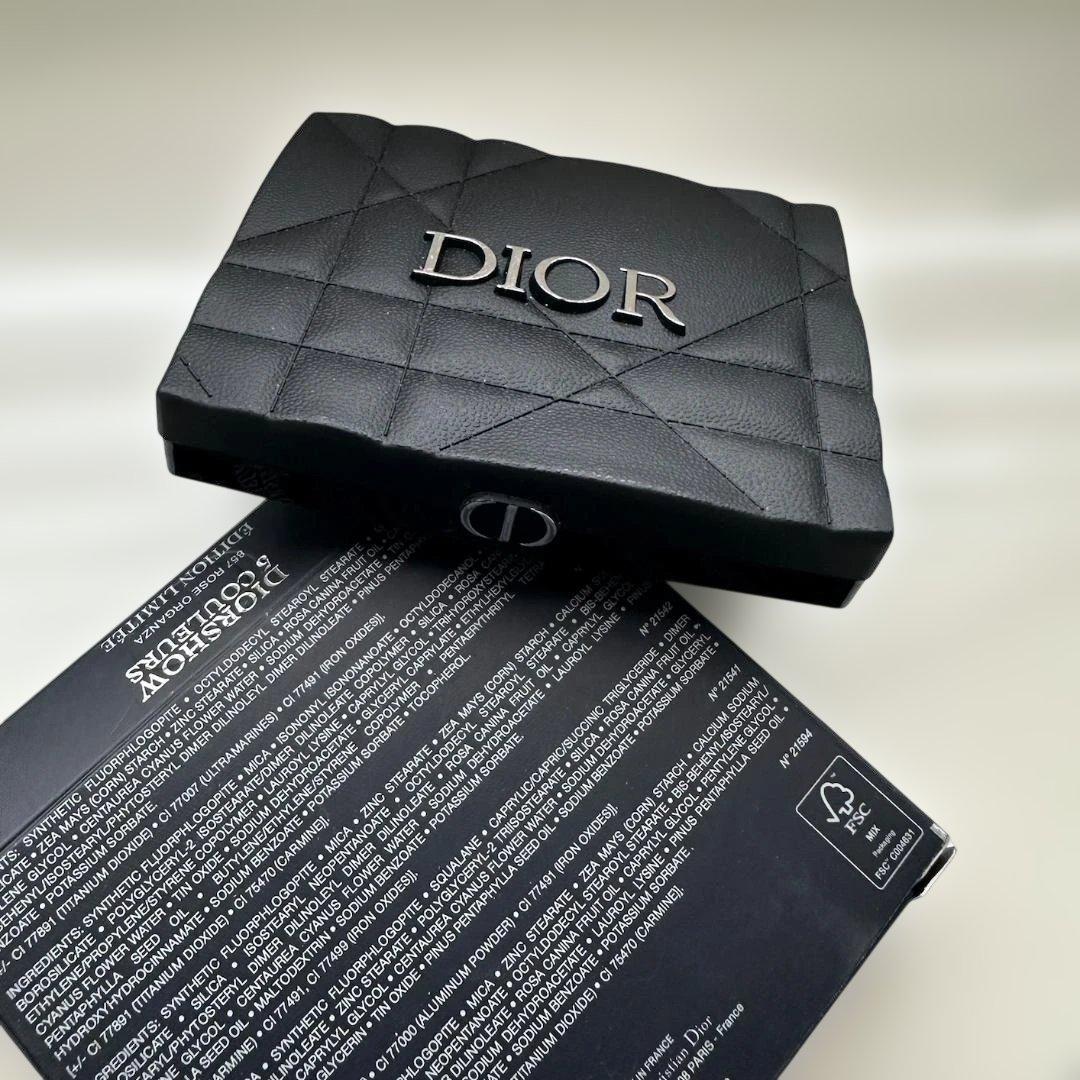 5色アイシャドウパレット ピンク ブラウン系 Dior ラメ マット