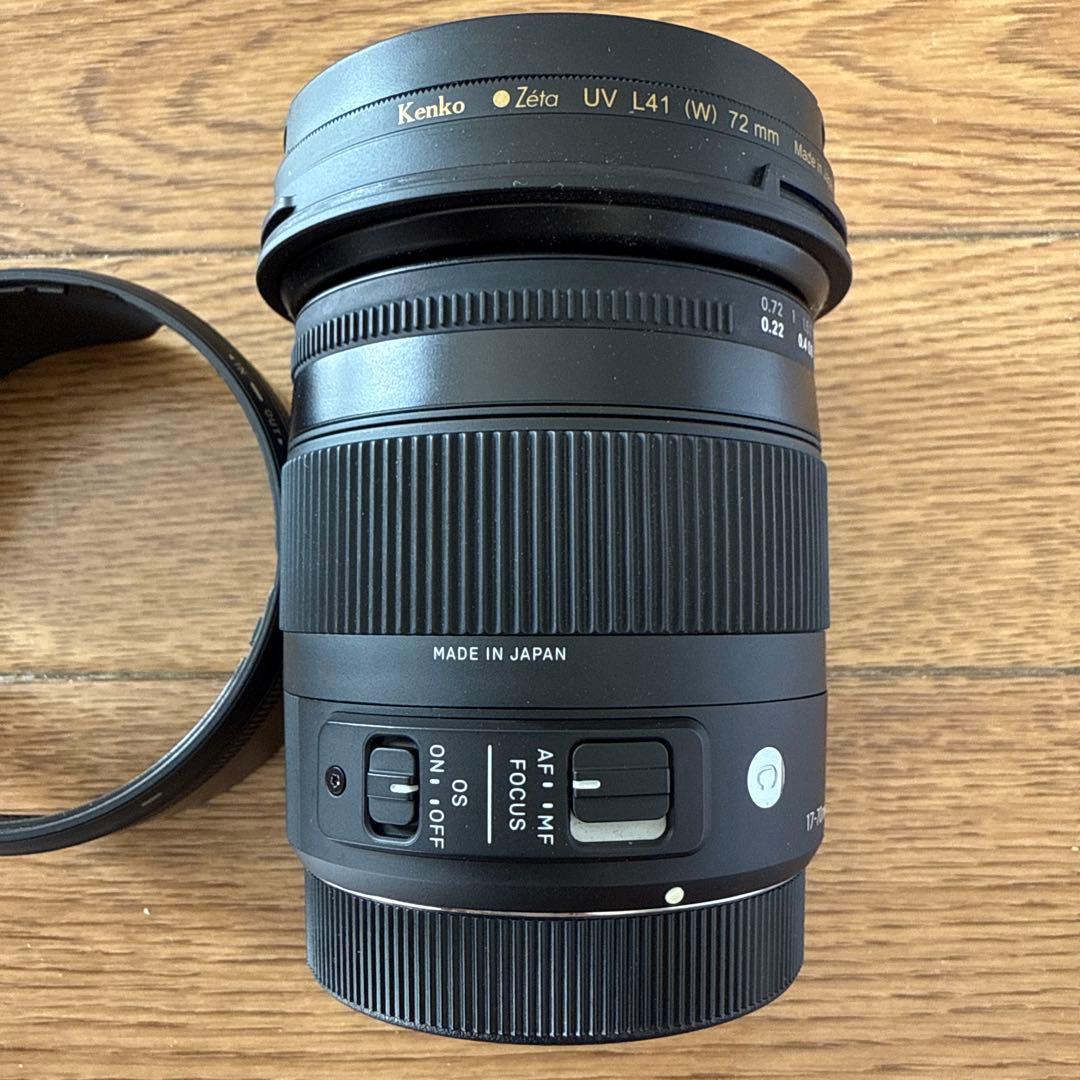 SIGMA 17-70mm F2.8-4 DCレンズ