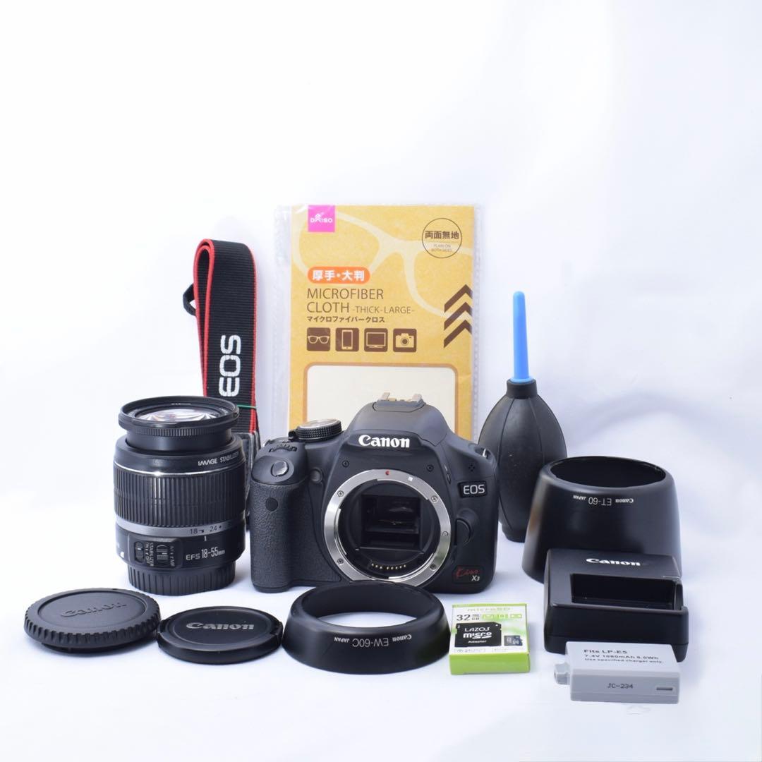 ✨️美品✨️Canon Kiss X3 手ぶれ補正 標準ズームレンズセット