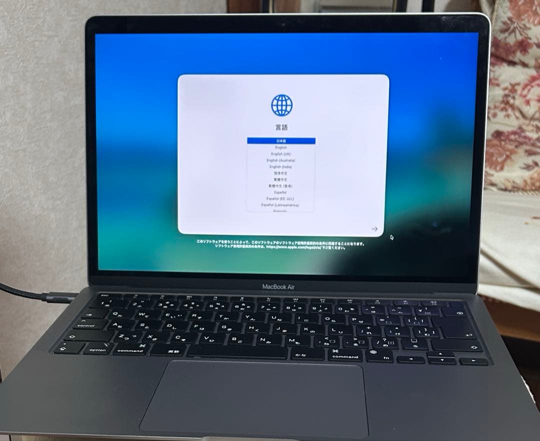 MacBook Air M1 Model No.A2337 2020年 完動品