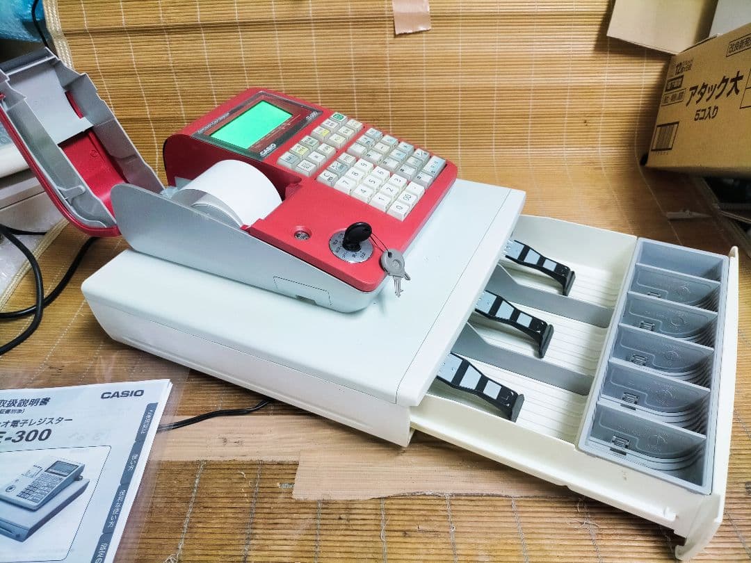 カシオレジスター　TE-300　フル設定無料　 送料無料人気機種　912550