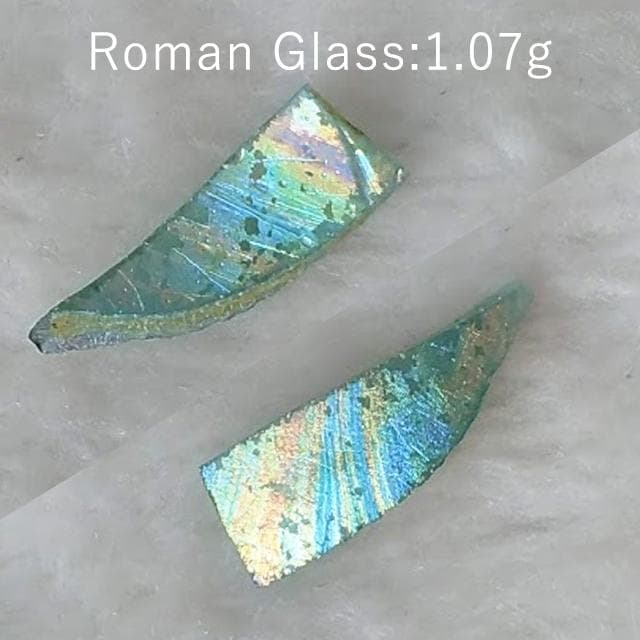 1.07g　ローマングラス　古代ガラス　アフガニスタン産　銀化現象