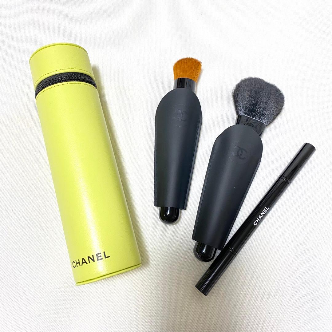 シャネル メイクブラシ 3本セット オヴニー 129  黄色 CHANEL